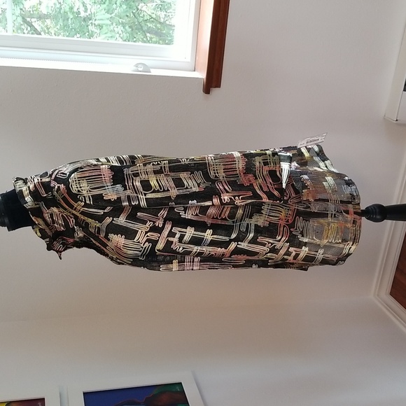 BEREK Vintage 90s Gold Eclipse Open Front Jacket - Picture 5 of 9